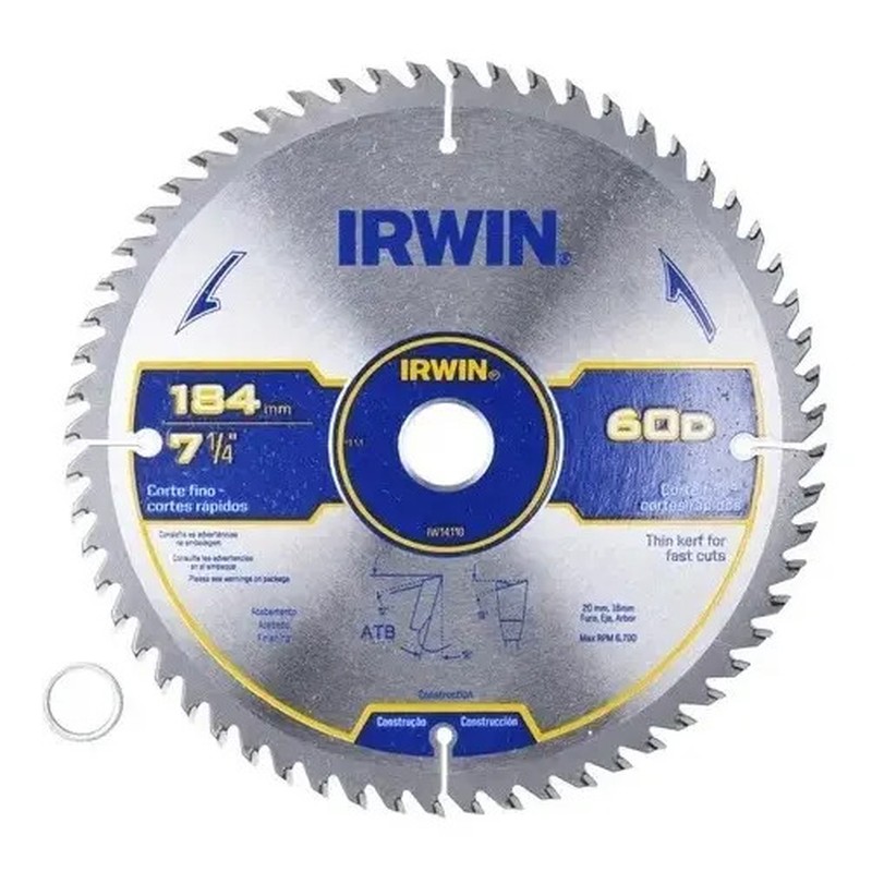 IRWIN IW14111 — Serra Cir-Cortes Rápidos 235MM X 24D X 25MM