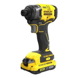STANLEY SBI801D2K-BR — Parafusadeira de Impacto 1/4" (6,35MM) 20V Max* LI-Ion, 2 Baterias 2AH (SB202) Carreg Bivolt, (SC200) e Maleta
