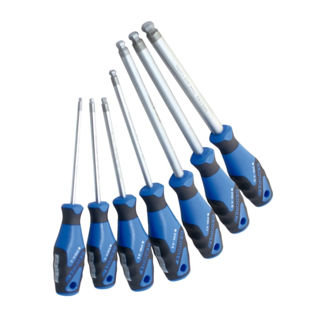 2163BK-3 Chave Hexagonal Abaulada com Cabo