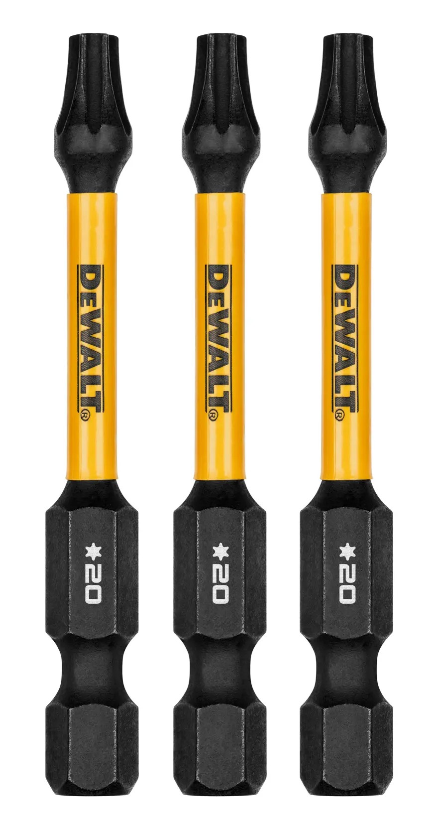 DEWALT DWAF2TX20IR3 — Ponta Torx T20 Flextorq 2-1/4" - 3PC