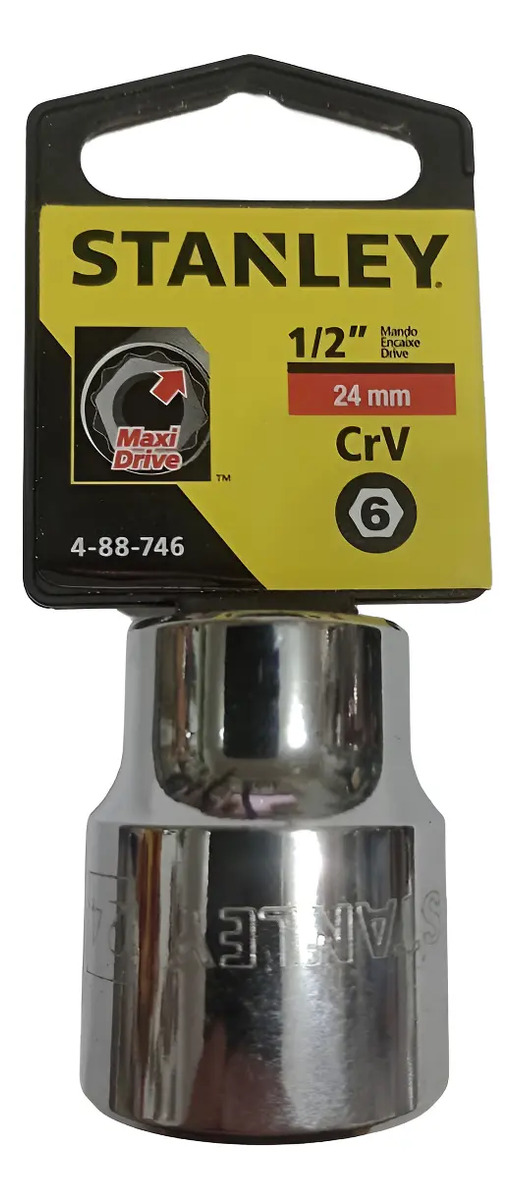 STANLEY Soquete Sextavado 1/2" - 25MM