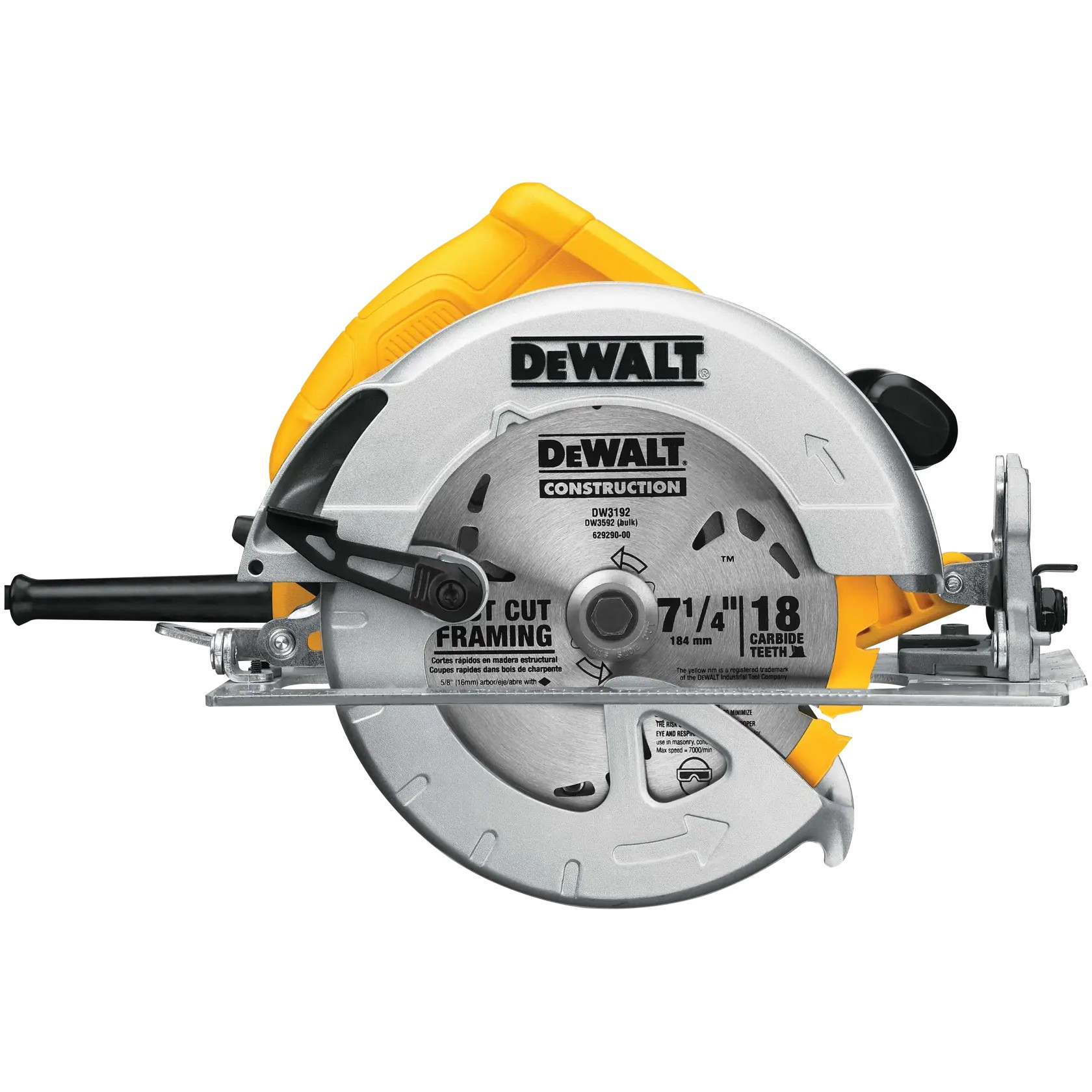 DEWALT DWE575-BR — Serra Circular 7 1/4" (184MM) 1.800W, 5.200 RPM, C/ Disco Wídea 18D, 127V