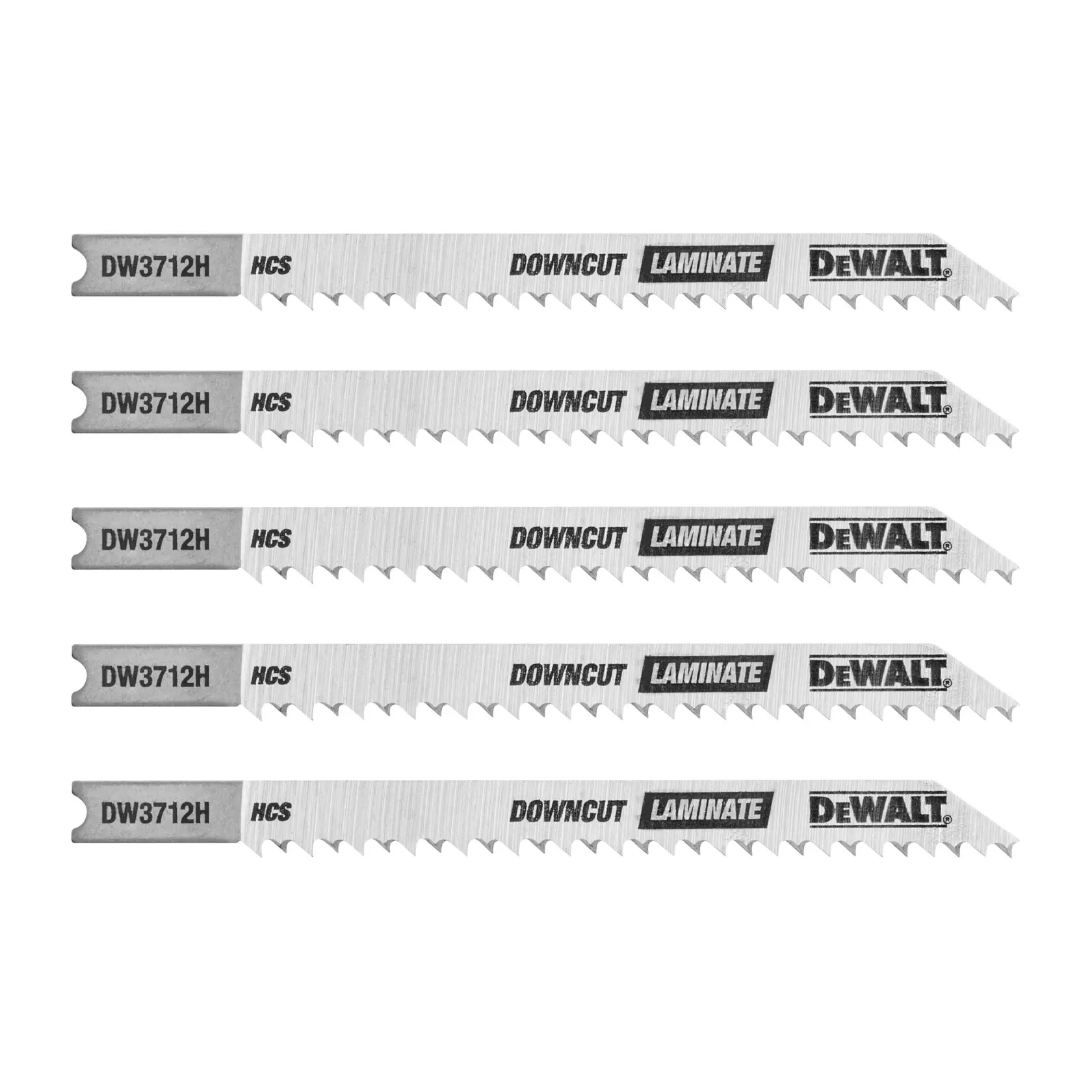 DEWALT DW3712H — Lâmina Serra Tico Tico - 4" - 10DPP - Laminados - Enc "U" Hcs - 5 PCS