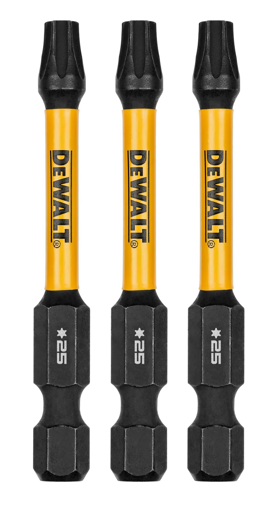 DEWALT DWAF2TX25IR3 — Ponta Torx T25 Flextorq 2-1/4" - 3PC