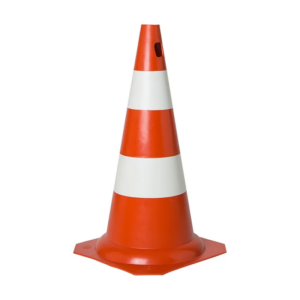 Cone Fit Laranja/Branco - 75CM