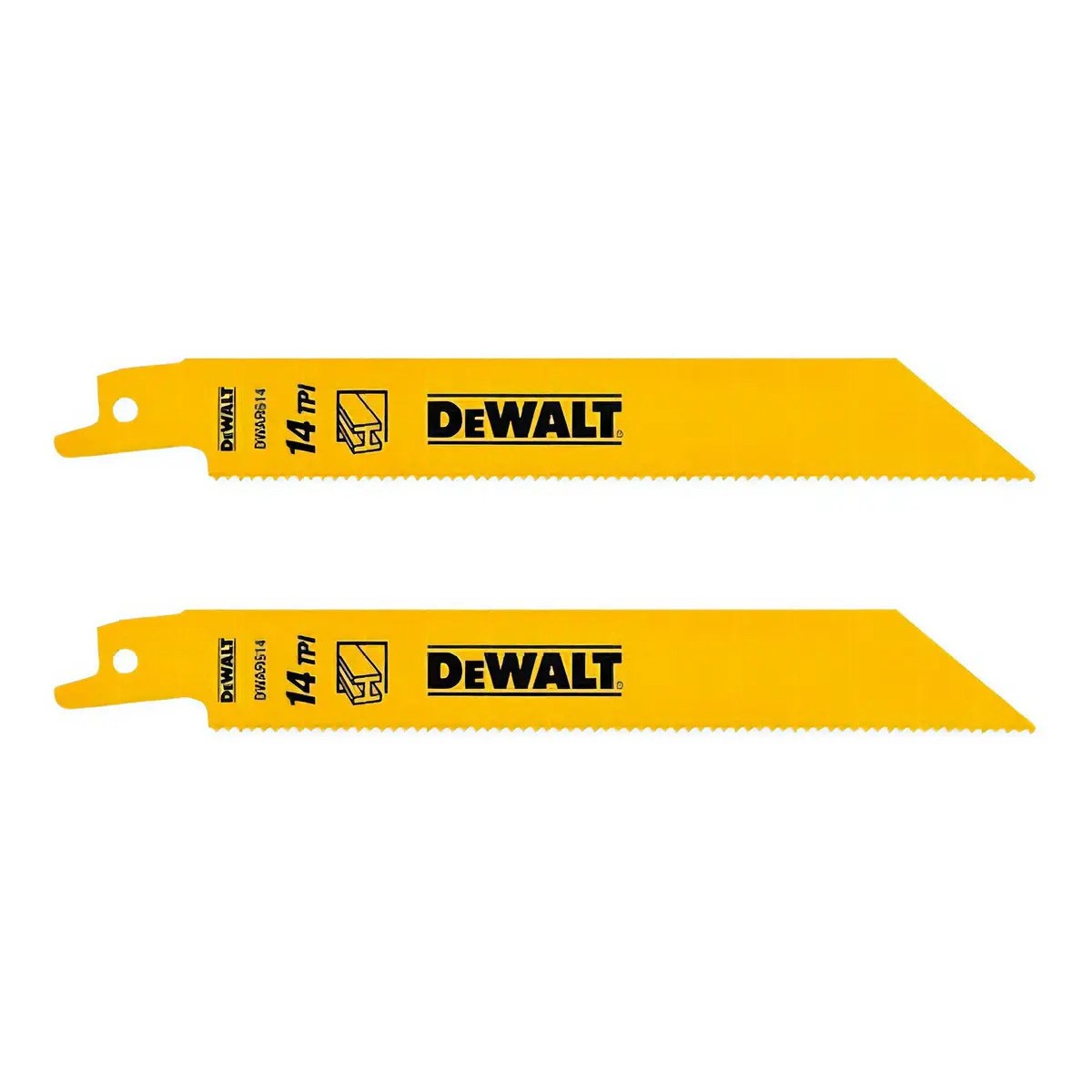 DEWALT DW4808-2 — Lâmina Serra Sabre - 6" - 14DPP - Metal - 2 PCS