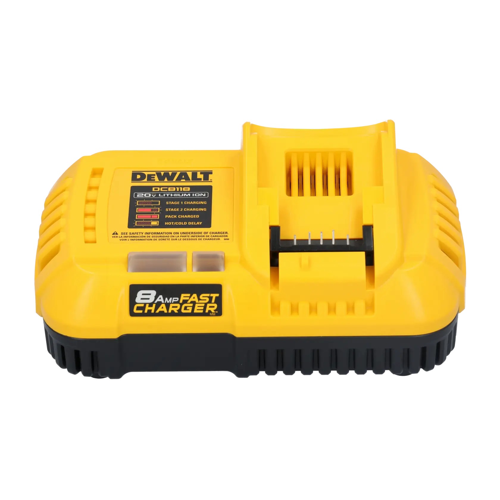 DEWALT DCB118-B2 — Carregador Rápido 20V-60V Max* LI-Ion, 220V 8A (Ideal para Flexvolt)
