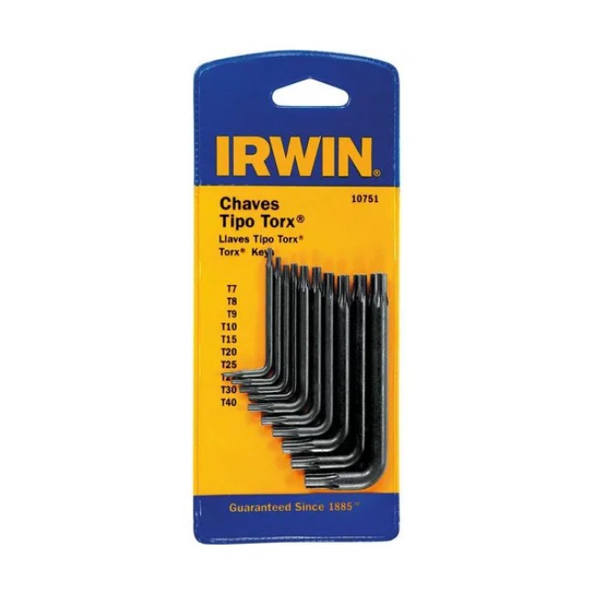 IRWIN IW10751 — CJ CH Torx L Curta IRWIN 10PÇ T7 AT40 SP
