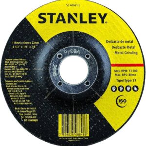 STANLEY STA0414 — Disco de Desbaste - Metal 7'' X 6,0MM X 7/8''