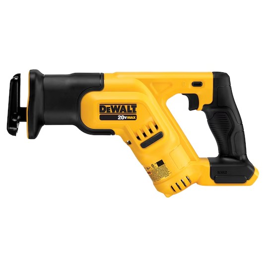 DEWALT DCS387B — Serra Sabre Compacta 20V Max* LI-Ion, sem Bateria e Carregador