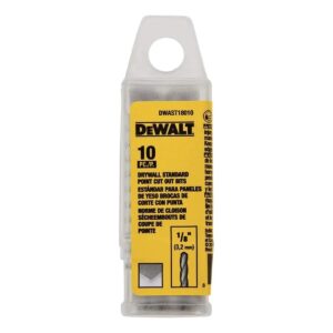DEWALT DWAST18010 — Fresa Recortadora Padrão - Corte de Drywall - 1/8" X 60MM (DCE555B) - CX C/ 10