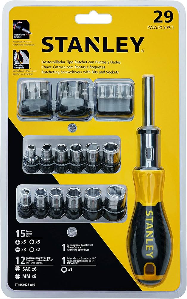 STANLEY STMT92801 — Jogo Chave Catraca Flex 5PCS