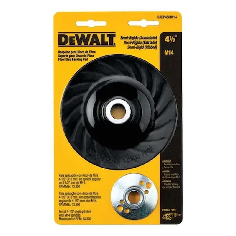 DEWALT DABP4SRM14 — Suporte Disco Lixa 4.5" - Semi Rigido M14