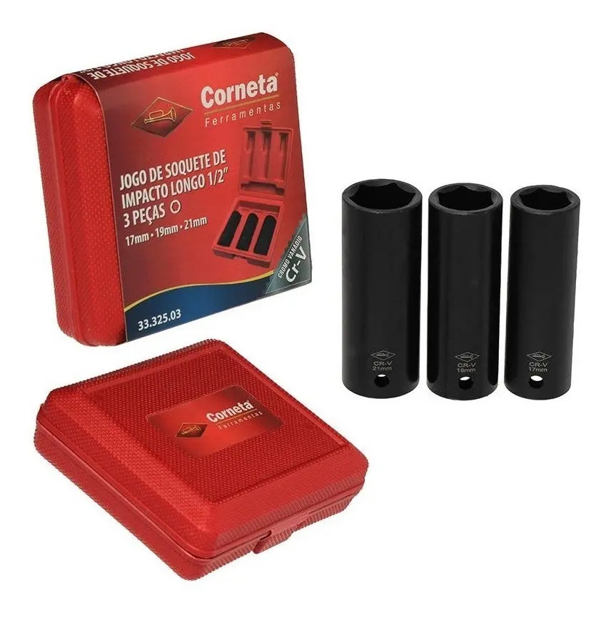 STANLEY STHT03950 — Jogo Soquetes de Impacto 17-21MM - 3 PCS