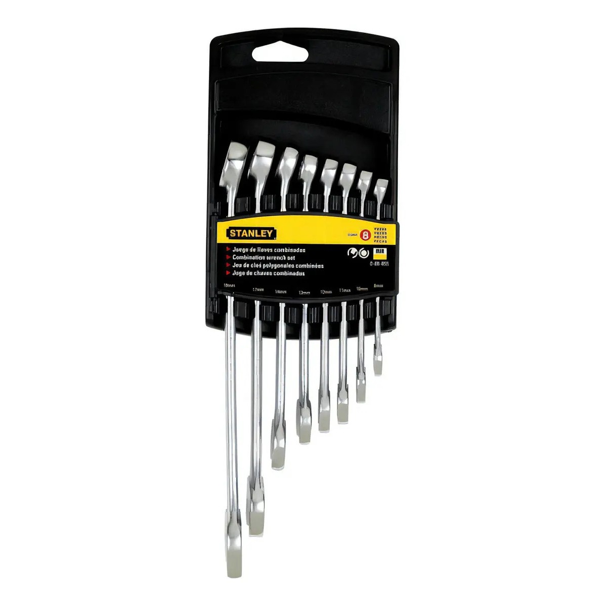 STANLEY STMT73648-LA — Jogo Chaves Combinadas Anti-Slip MM 8 PCS
