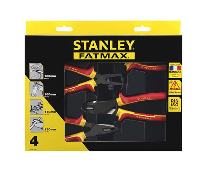 STANLEY Jogo de Alicates Vde 4 PCS Fatmax