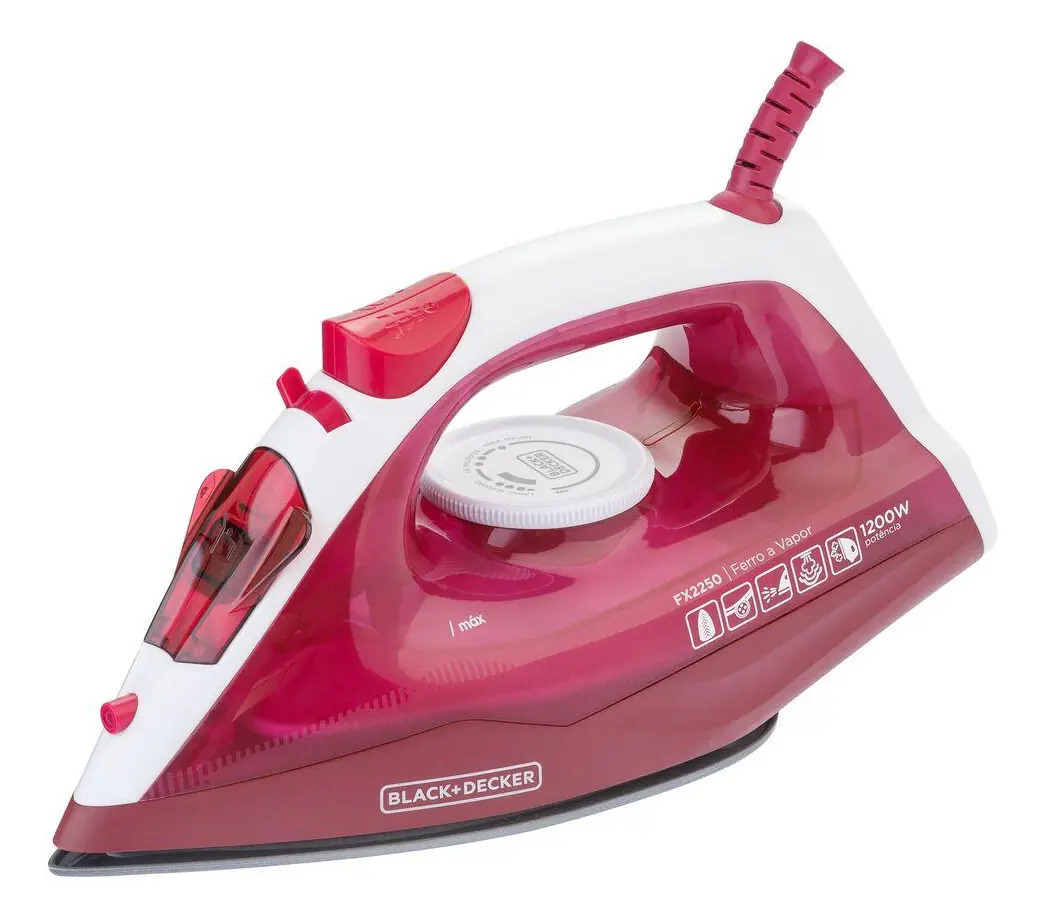 Black+decker FX2250-BR — Ferro a Vapor C/ Vapor Extra e Base Antiaderente 127V