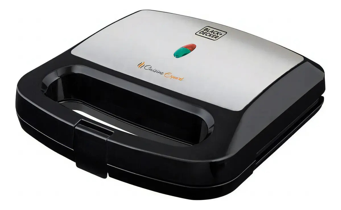 Black+decker GS800-BR — Grill e Sanduicheira Eletrica 127V