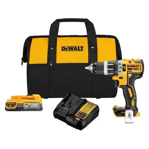 DEWALT DCD796E1-BR — Paraf/Furad de Impacto 1/2" (13MM) 20V Max* LI-Ion Brushless 1 Bat Power Stack 1,7AH (DCBP034E2) Carreg Bivolt 4AH e Bolsa
