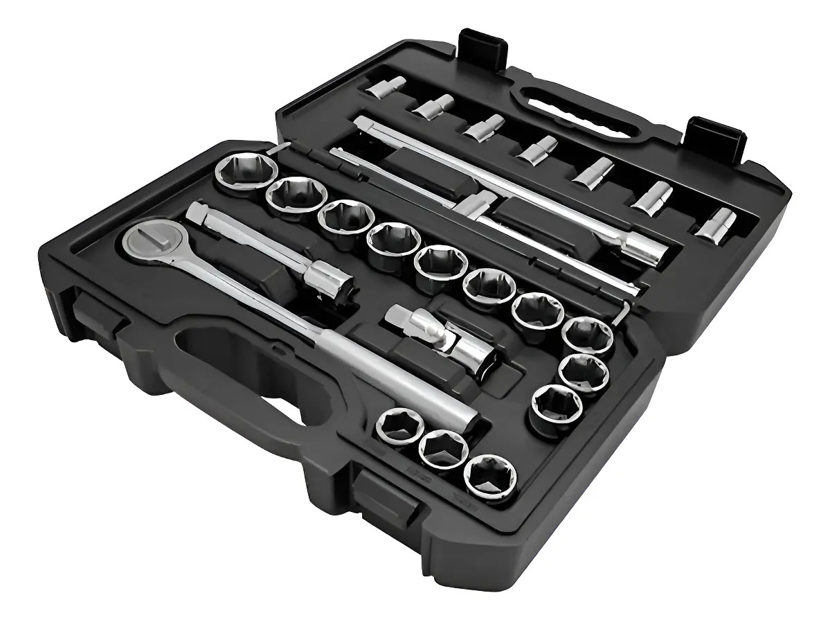 STANLEY STMT45508-LA — Jogo de Soquetes Estriados MM 1/2" 25 PCS