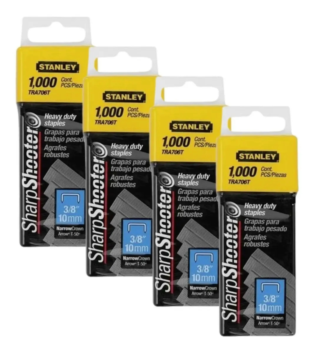 STANLEY TRA706T — Grampos Trabalho PESADO3/8" 1000PC