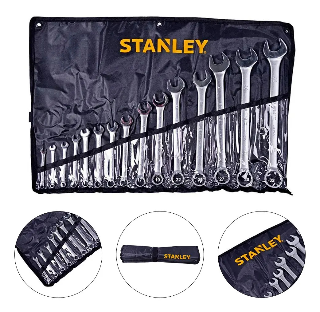 STANLEY STMT80934-840 — Jogo Chaves Combinadas (6-32MM) - 15PCS