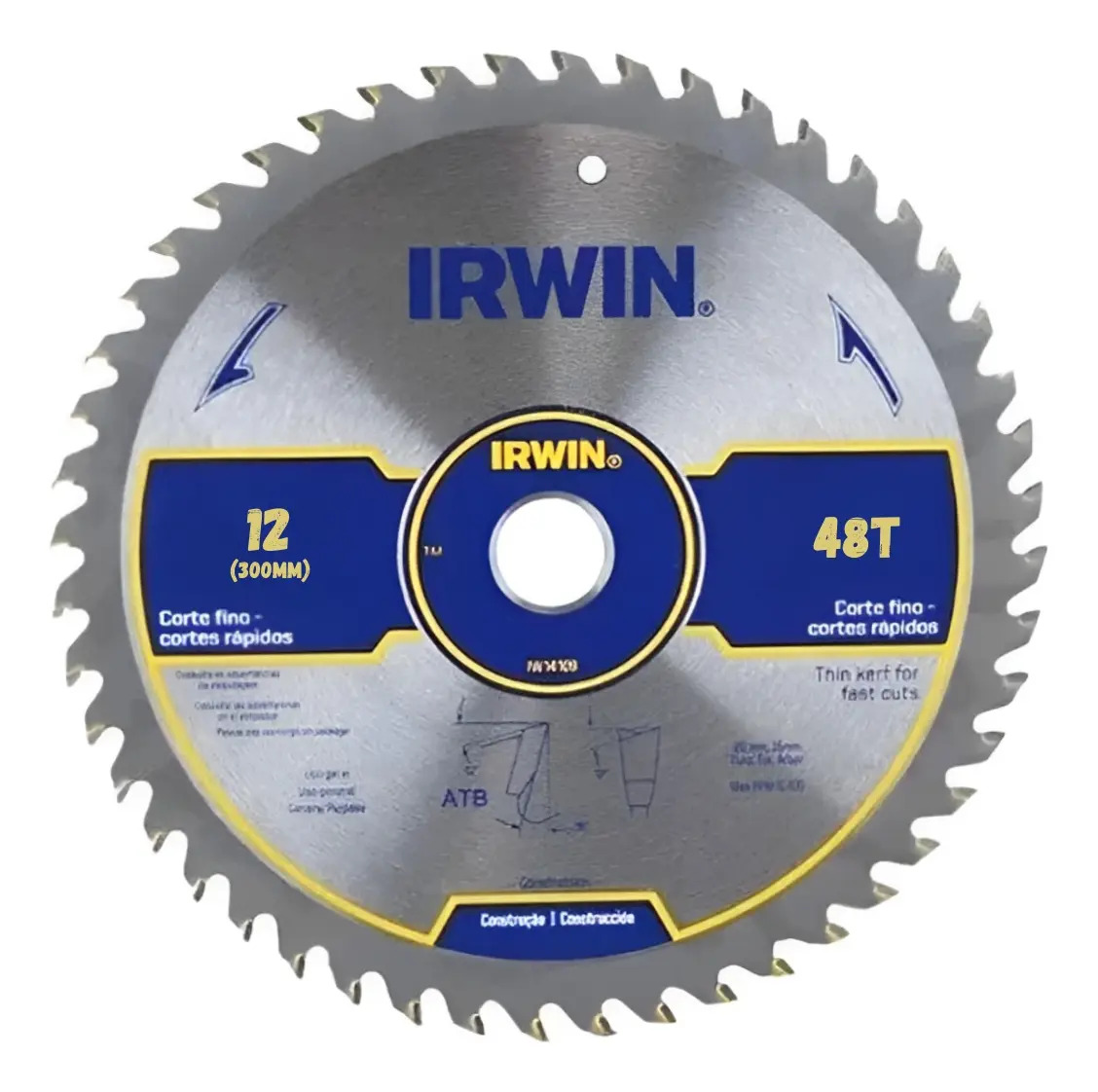 IRWIN IW14309 — Serra Cir-Cortes Rápidos 300MM X 48D X 30MM
