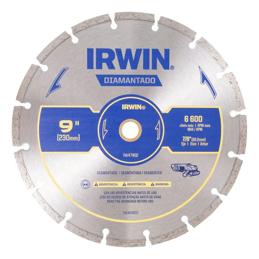 IRWIN IW47902 — Disco Diamantado Segmentado 9" X 7/8"