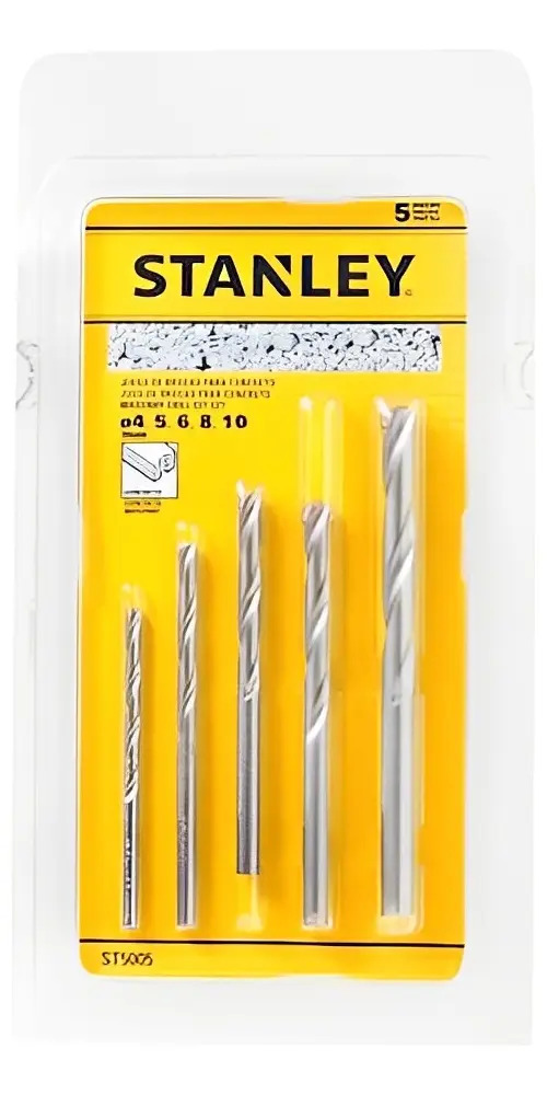 STANLEY ST5005 — Conjunto Brocas Concreto STANLEY 5 PÇ 4.0 a 10.0 MM BL