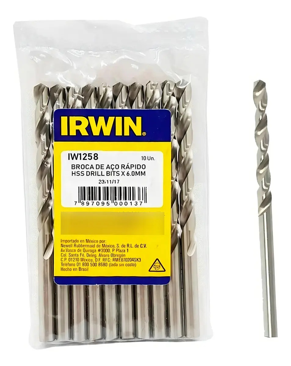 IRWIN IW1258 — BR AR DIN 338 IRWIN 93 X 6.0MM SP C/10