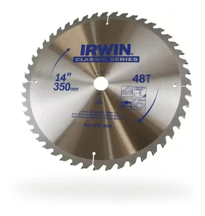IRWIN IW14314 — Serra Cir-Cortes Rápidos 350MM X 60D X 30MM