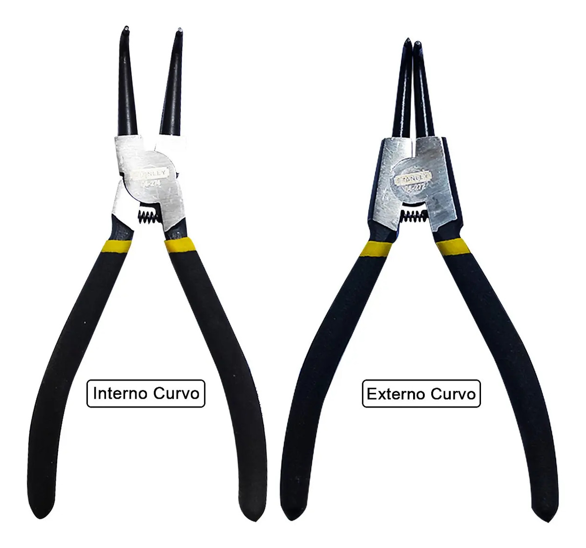 STANLEY 7"ALICATE P/Aneis Internos Bico Curvo