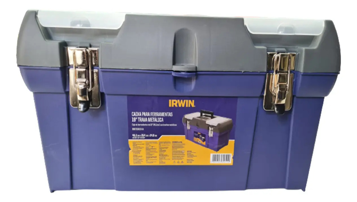 IRWIN IWST19013-LA — Caixa para Ferramentas 19", Trava Metálica, IRWIN