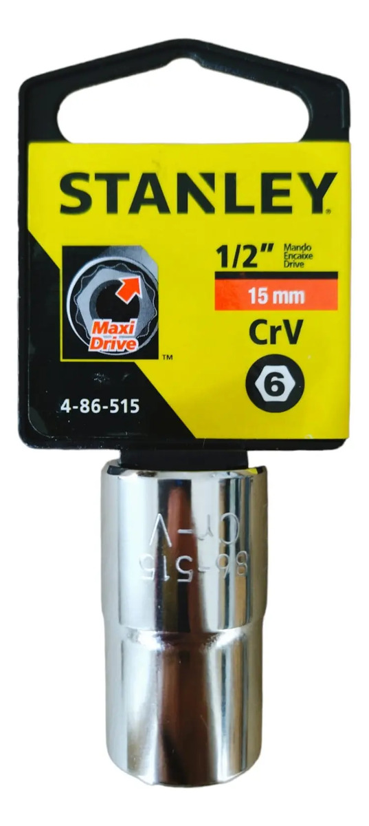 STANLEY 1/2"-15MM Soquete Sextavado