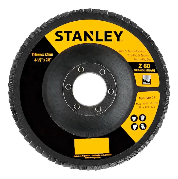 STANLEY STA7060FZ-BR — Disco Flap Fibra com 7" X 7/8" Z60