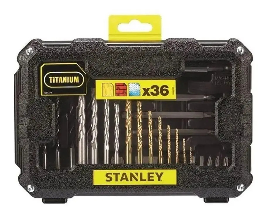 STANLEY STA7222-XJ — Jogo para Furar e Parafusar 36 Peças
