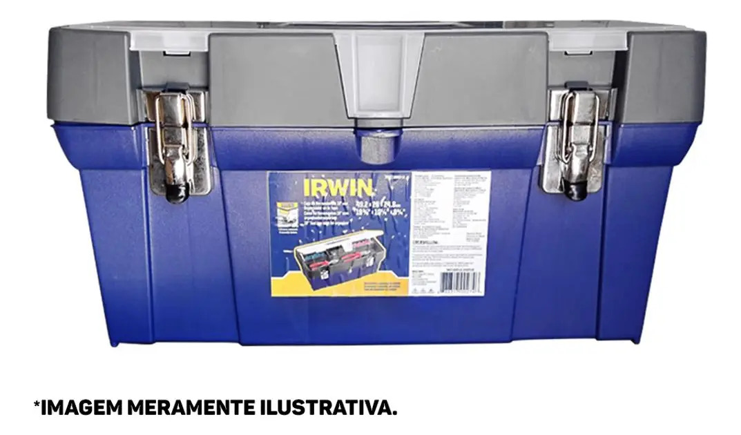 IRWIN IWST19061-LA — 19" Caixa de Ferramentas C/Tampa Org.