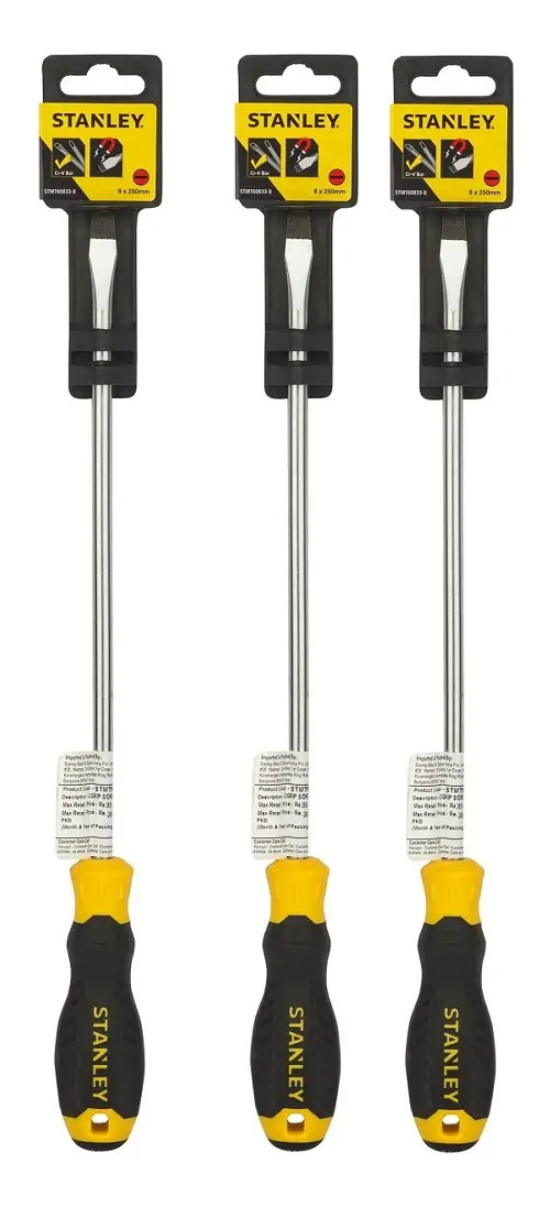 STANLEY STMT60832-840 — 5/16X8"CHAVE Emborrachada Cushiongrip™ Fenda Plana