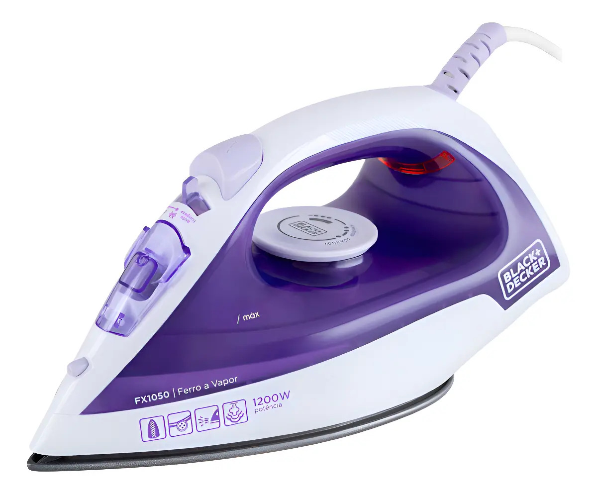 Black+decker FX1050-BR — Ferro a Vapor C/ Base Antiaderente 127V
