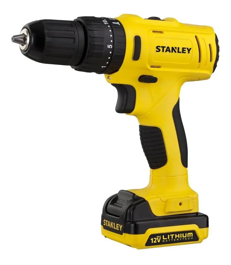 STANLEY SCH121S1K-BR — Paraf/Furad.impacto 3/8" (10MM) 12V Max* C/ 1 Bat e Maleta