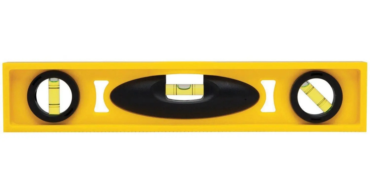 STANLEY 12" Nivel de Resina 3 Bolhas