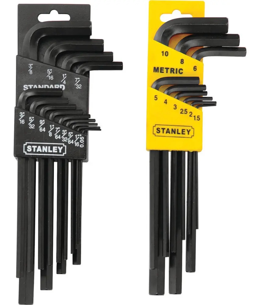 STANLEY 22 PCS Jogo Chave Hexagonal (MM e POL)