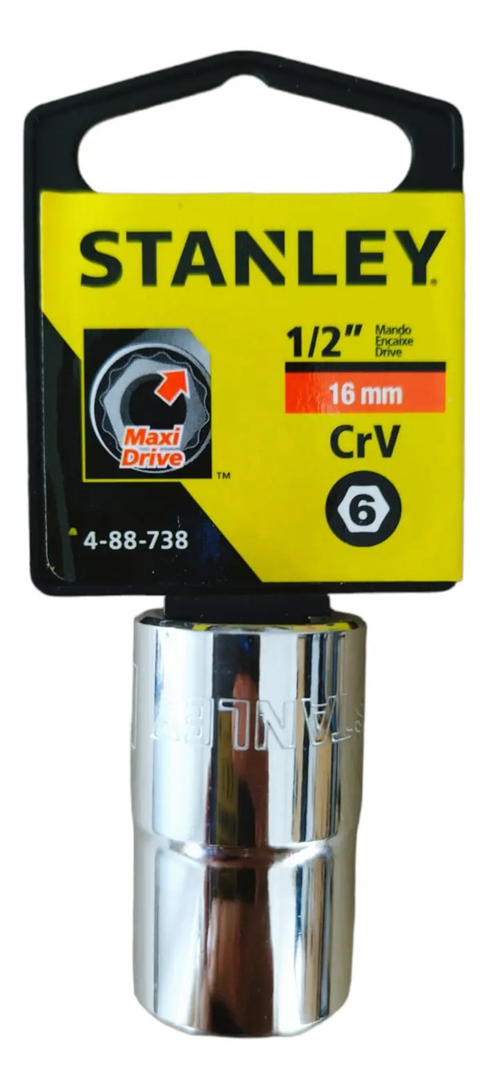 STANLEY 1/2"-16MM Soquete Sextavado