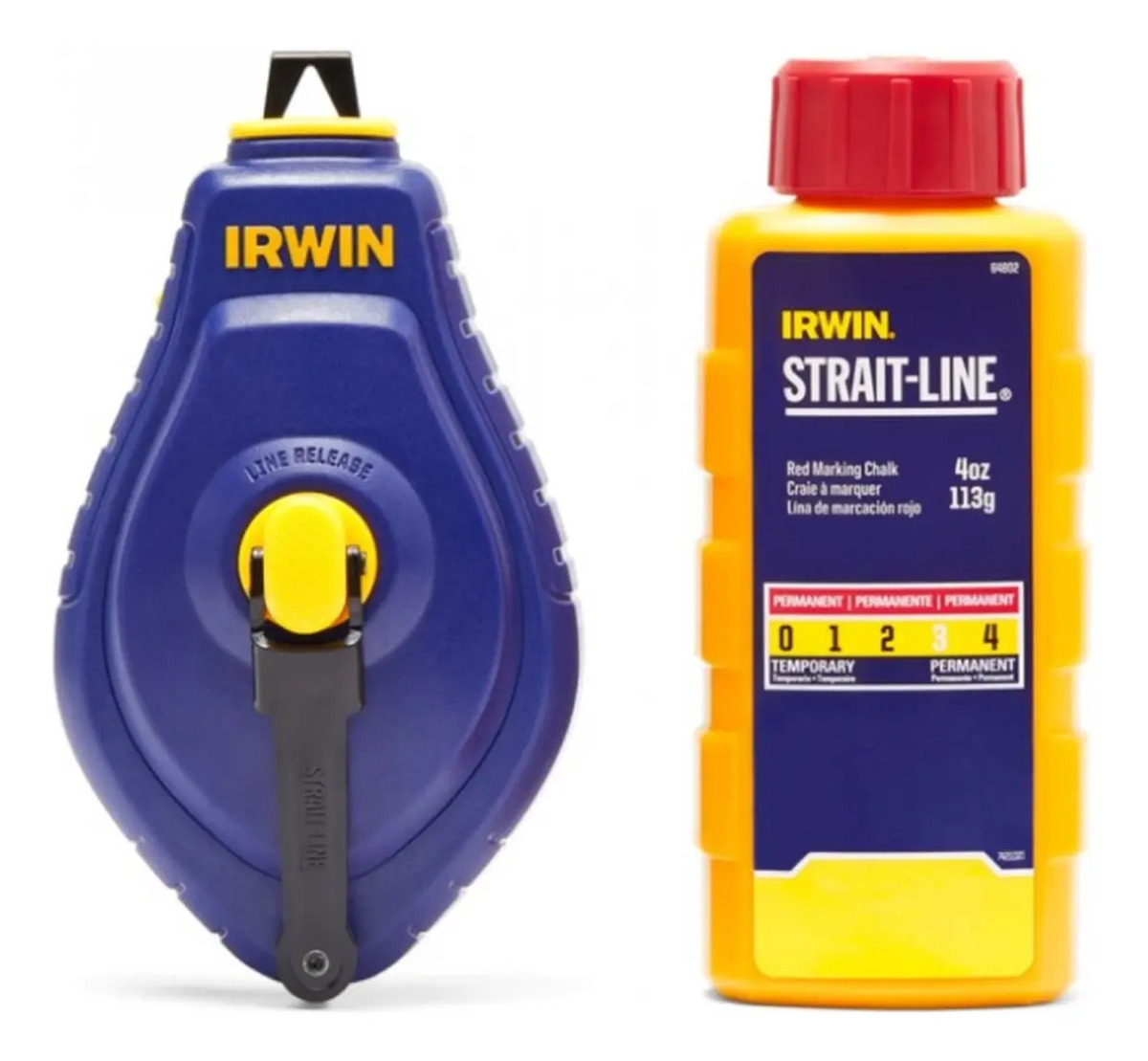 IRWIN IWHT48442RC — Jogo Carretel de Linha +Giz Vermelho - Speedline)