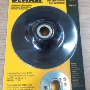 DEWALT DABP4SR58 — Suporte Disco Lixa 4.5"- Semi Rigido 5/8"