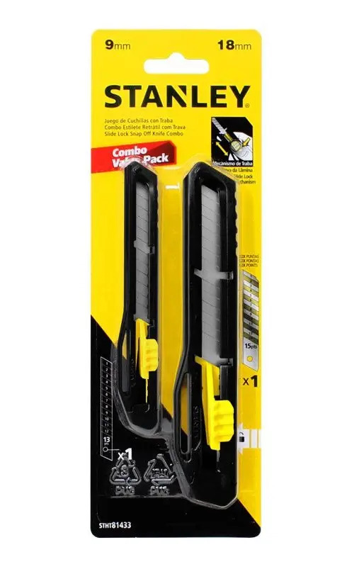 STANLEY STHT81433-840 — JG Estiletes Multiuso 9 e 18MM - STANLEY - Novo
