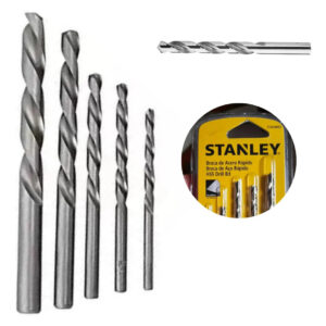 STANLEY STA59001 — Conjunto Brocas Metal STANLEY 5 PÇ 02.50 a 05.00 MM BL