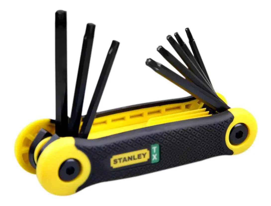STANLEY Jogo Chave Hexagonais Torx 8PC Tipo Canivete