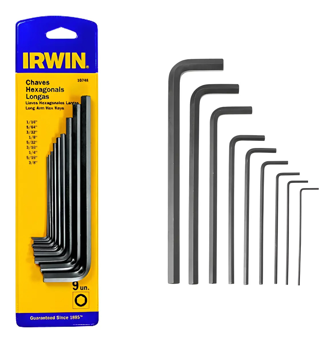 IRWIN IW10749 — Cjt CH Hex L Lon IRWIN 9PÇ 1.5A10 MM SP
