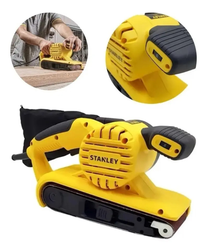 STANLEY SB90-BR — Lixadeira de Cinta 900W 3"X21" - 127V
